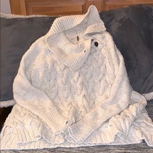 Free People Cable Knit Loose Fit Sweater